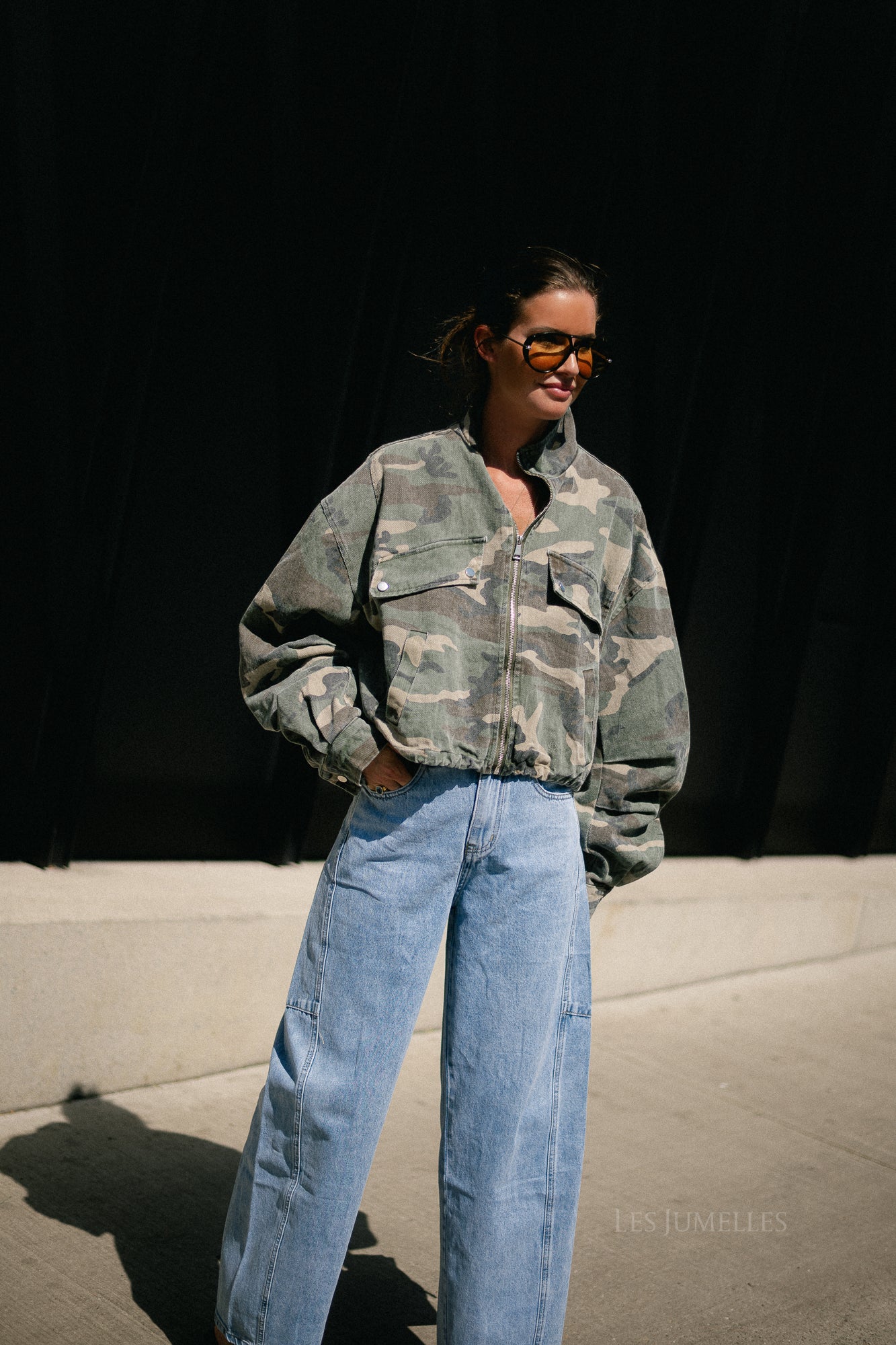 Chrissie bomber jacket camouflage