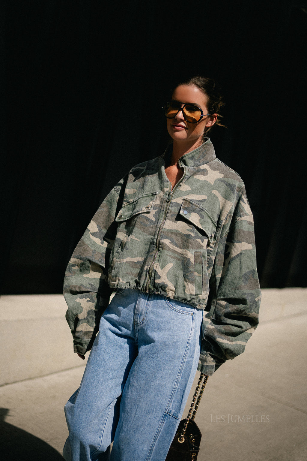Chrissie bomber jacket camouflage