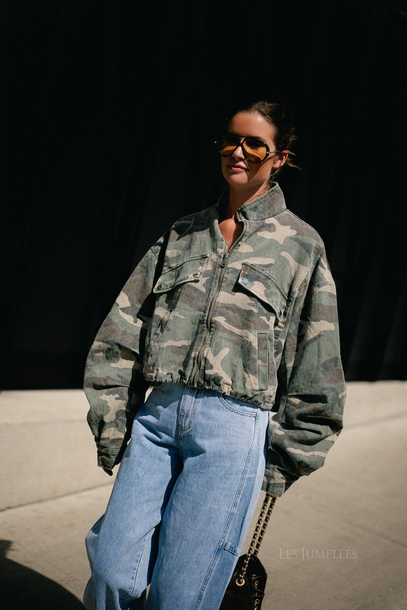 Chrissie bomber jacket camouflage