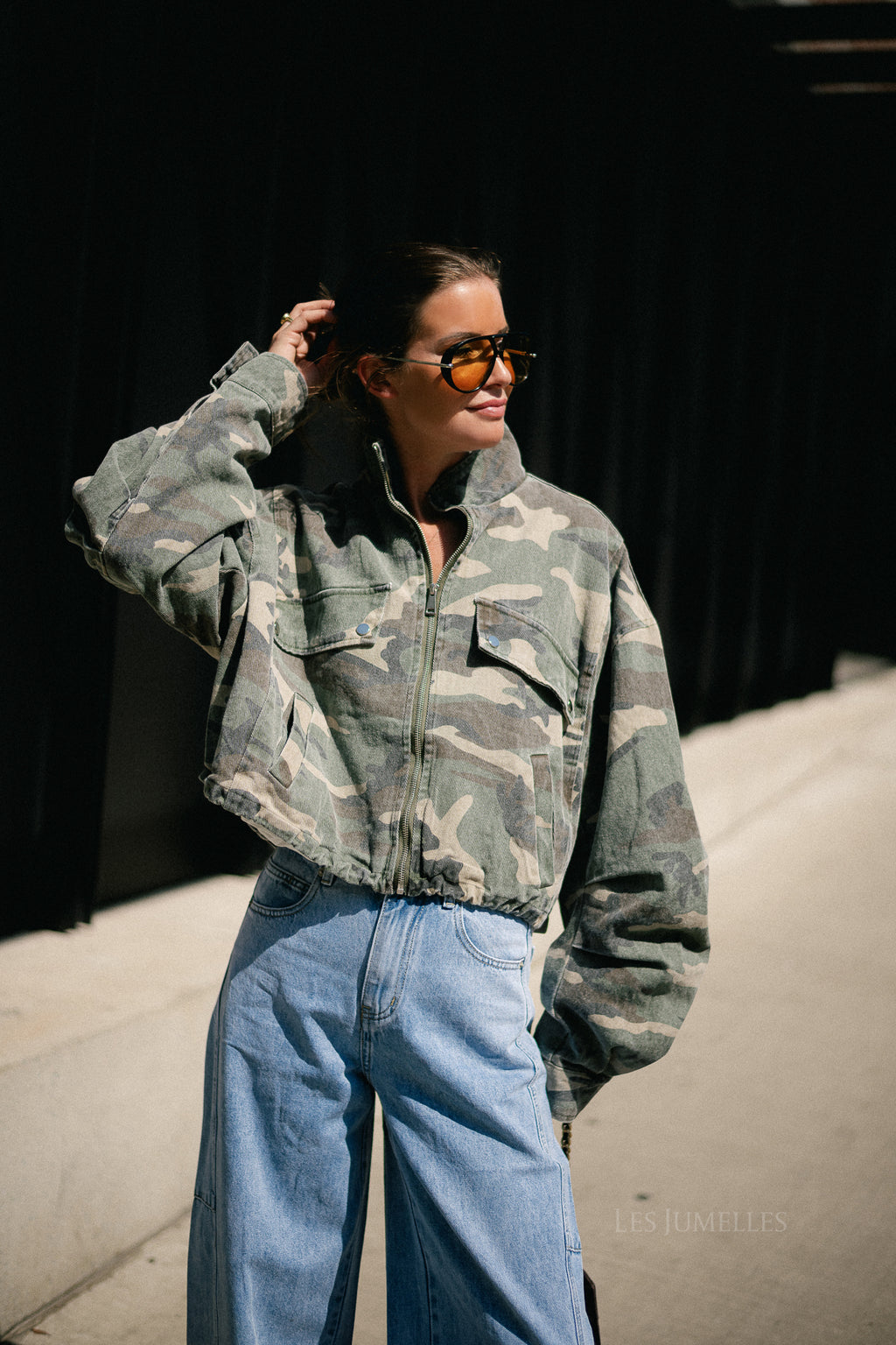 Chrissie bomber jacket camouflage