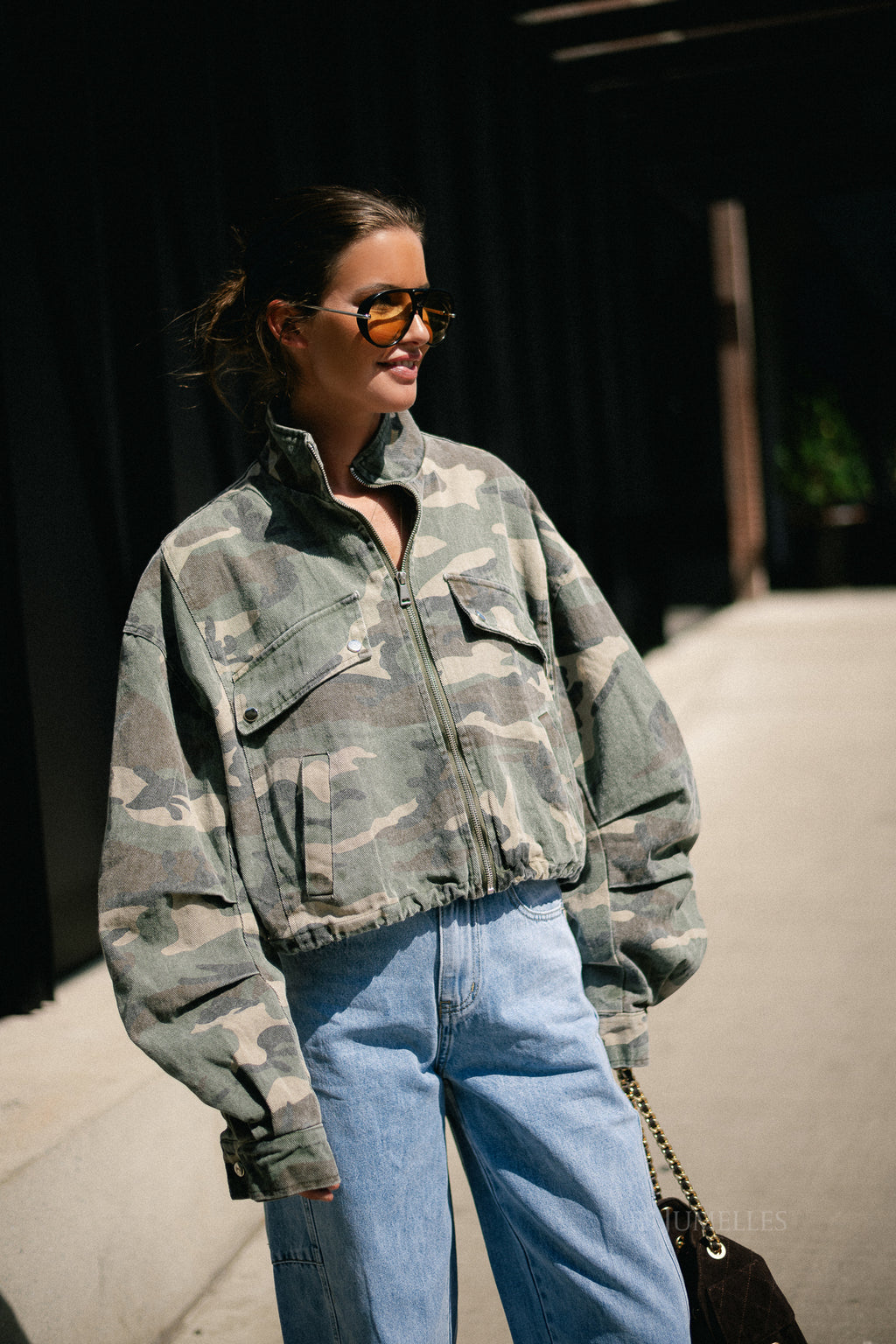 Chrissie bomber jacket camouflage