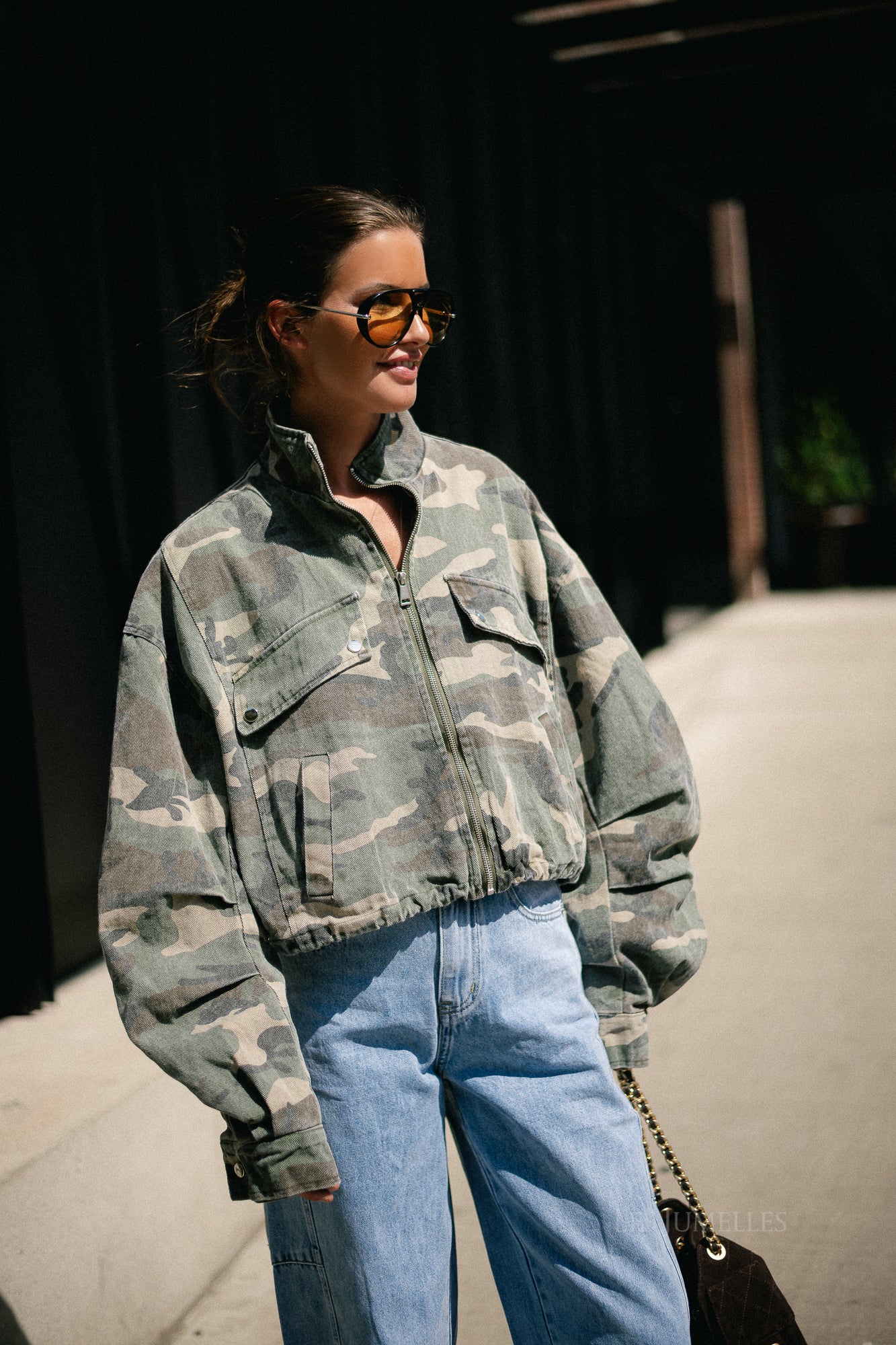 Chrissie bomber jacket camouflage