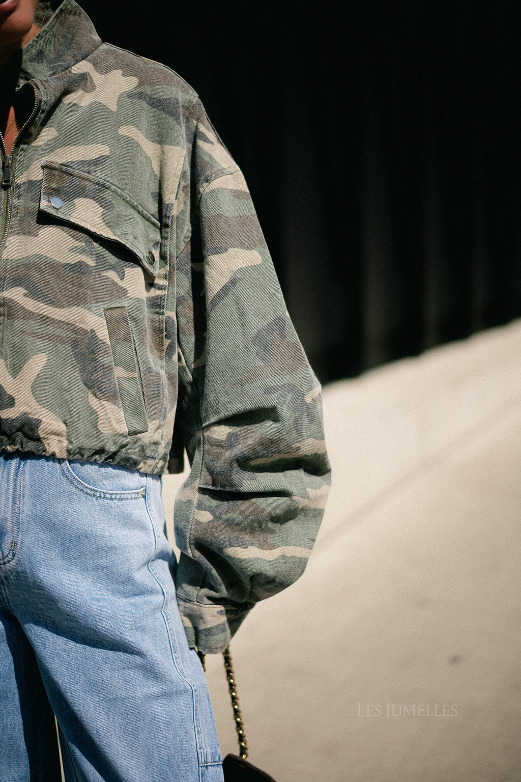 Chrissie bomber jacket camouflage