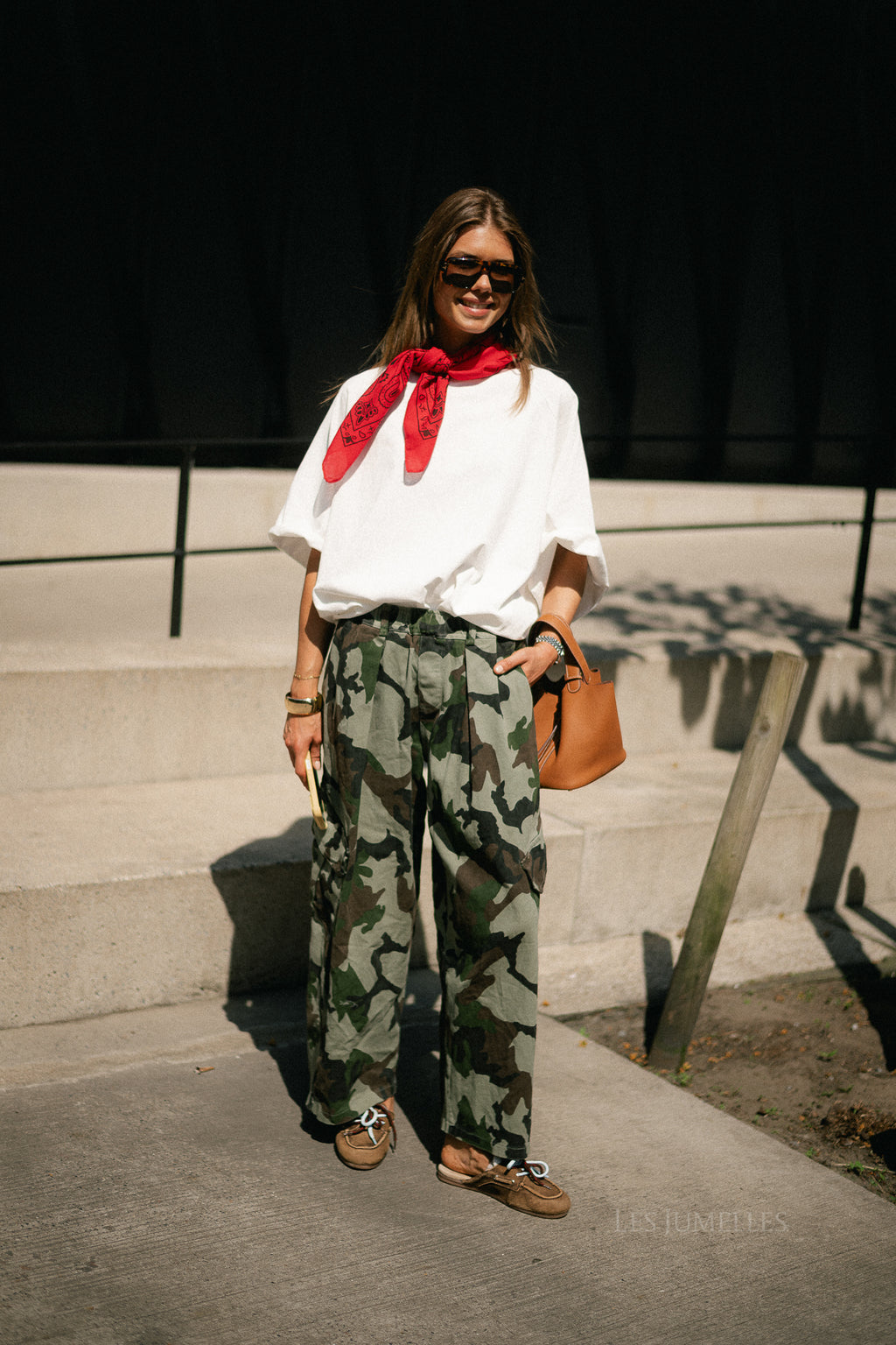 Emily camouflage cargo jeans