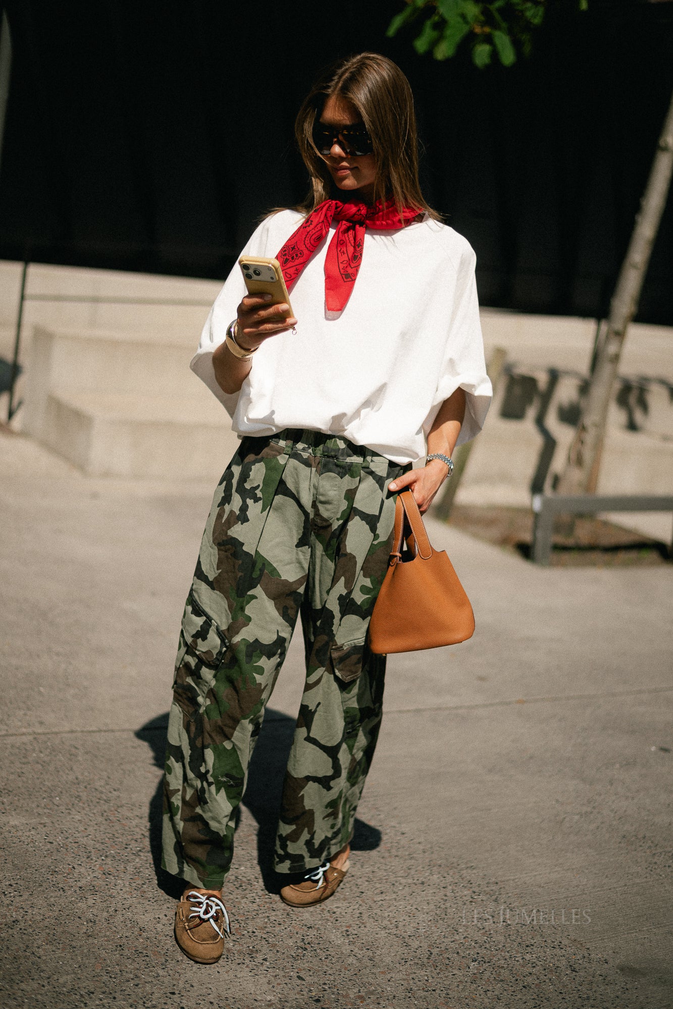 Emily camouflage cargo jeans