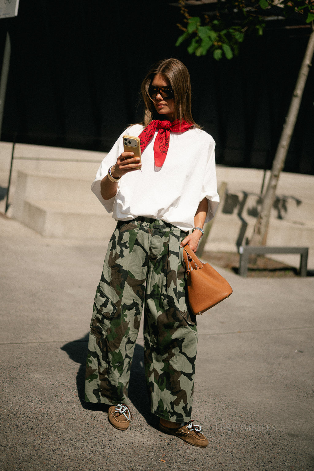 Emily camouflage cargo jeans