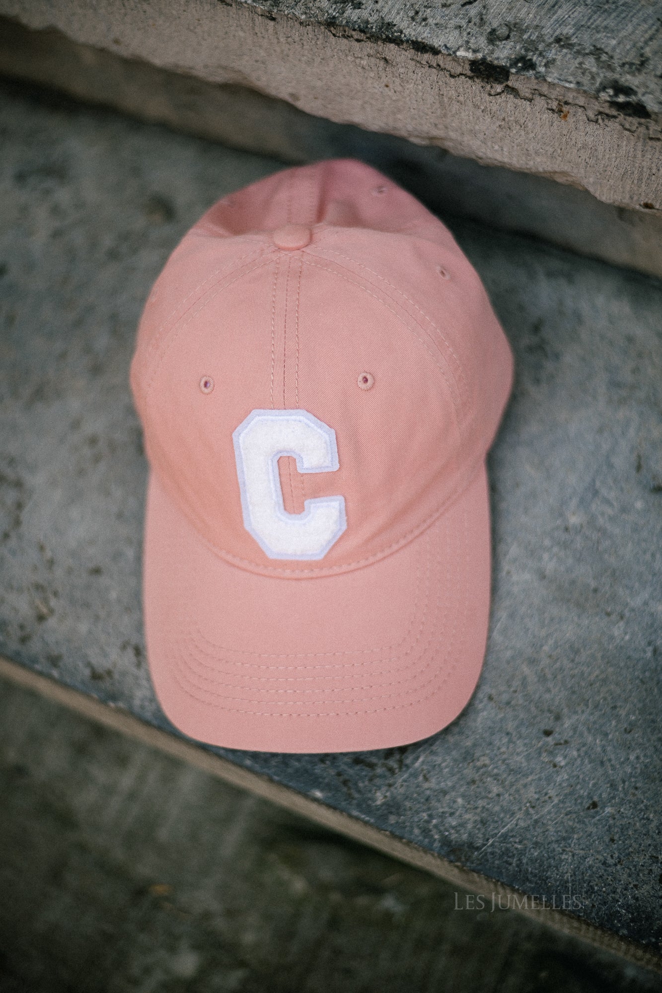 Casquette 'C' denim rose