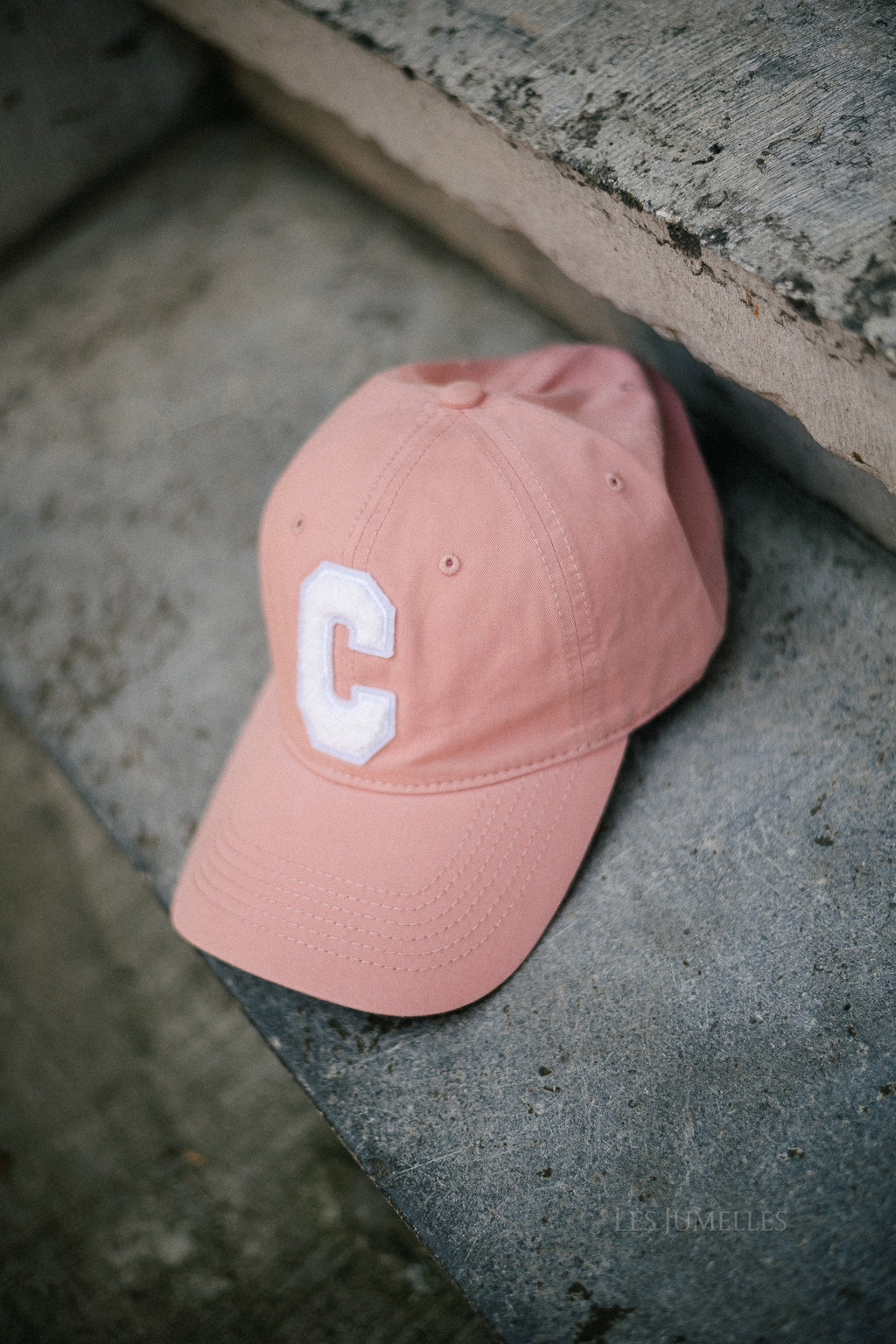 Casquette 'C' denim rose