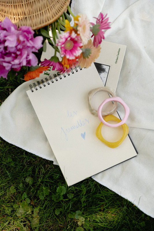 Les Jumelles Sunset bangles yellow