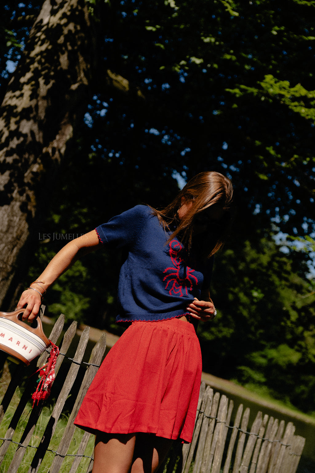 Lobster jumper navy/red