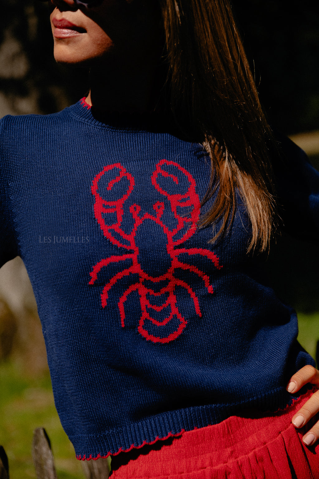 Lobster jumper navy/red