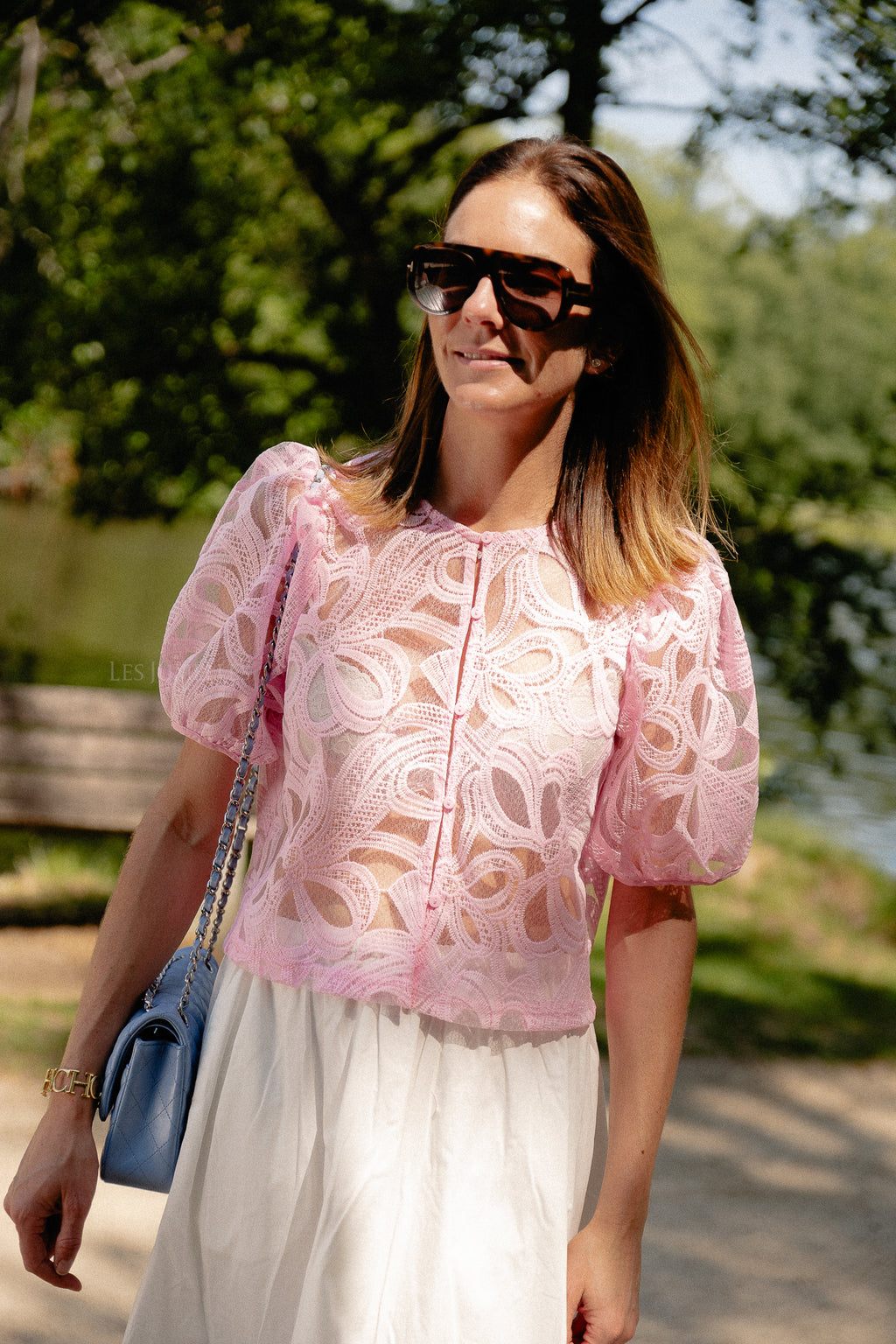 OBJRose 3/4 shirt pink frosting