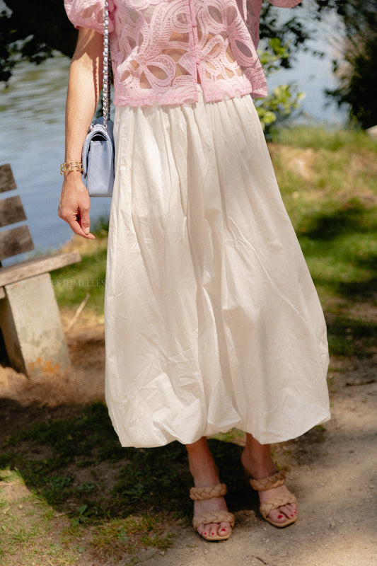 Les Jumelles Reyna skirt white