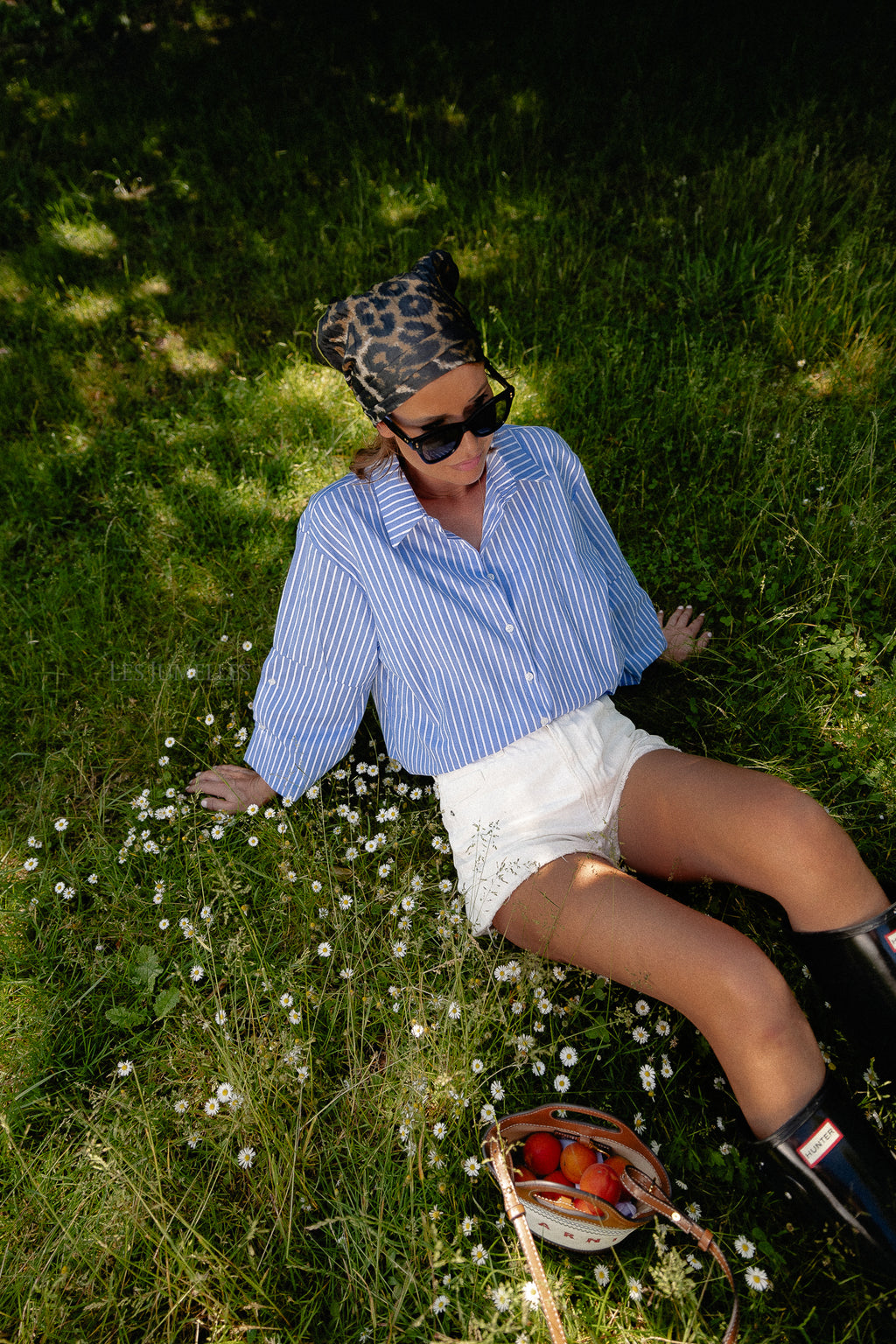 Nellie shirt blue/white stripes
