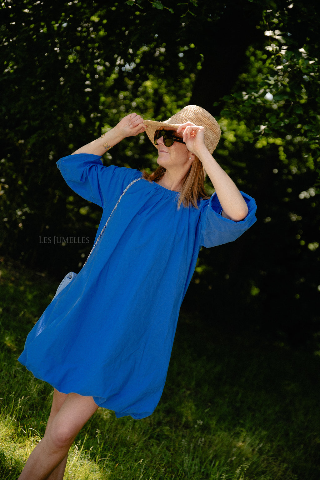 YASBobbie LS dress dazzling blue