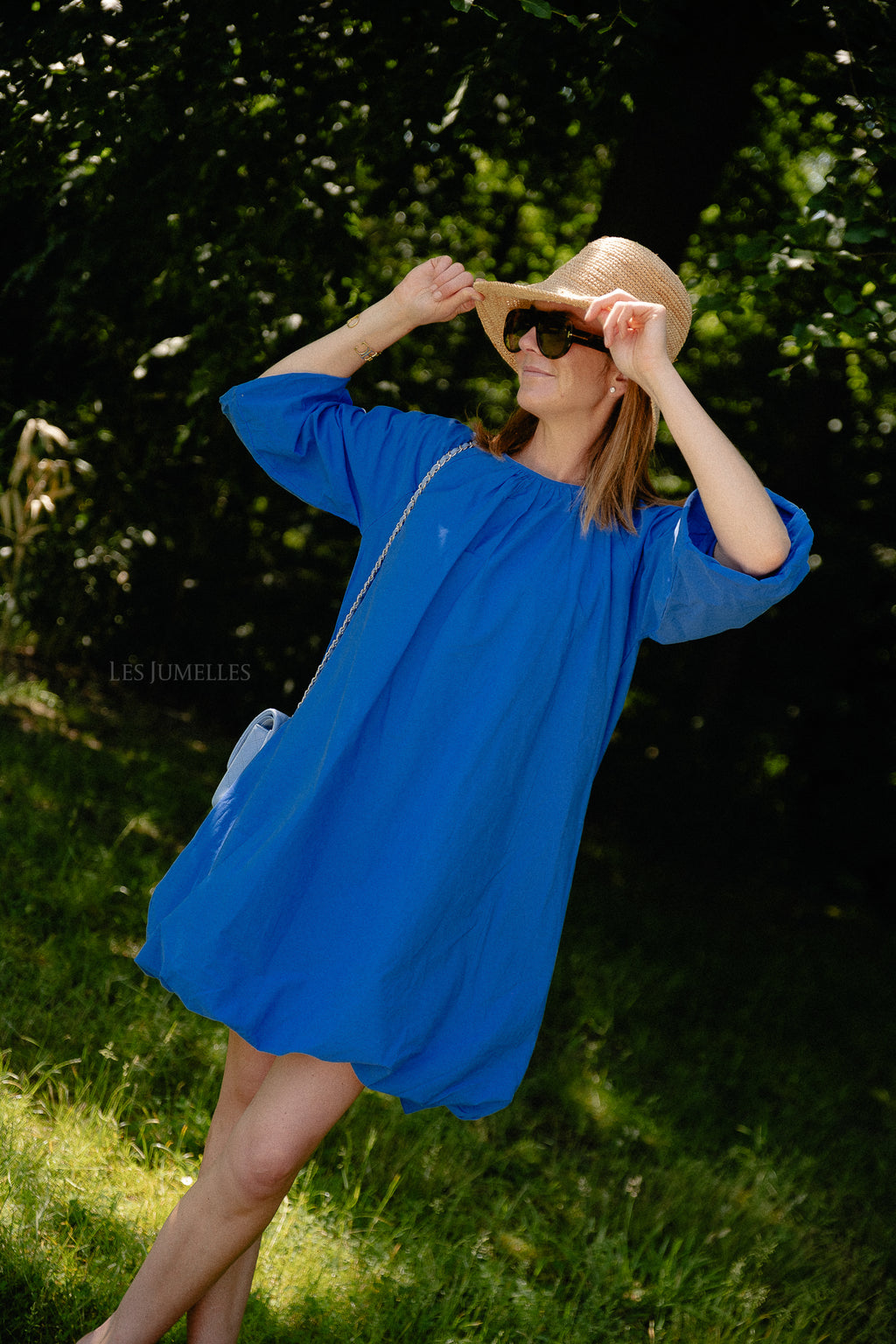 YASBobbie LS dress dazzling blue