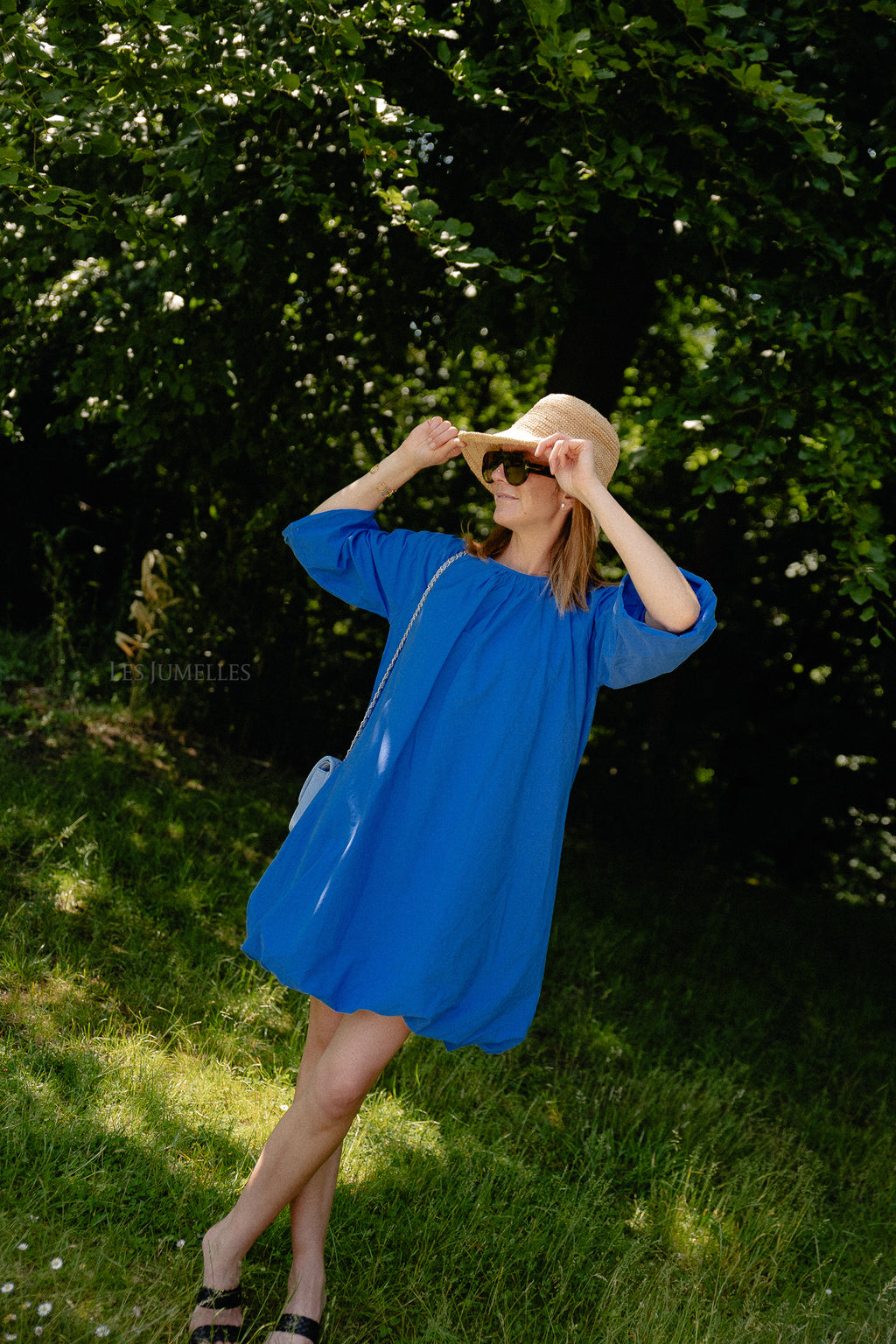 YASBobbie LS dress dazzling blue