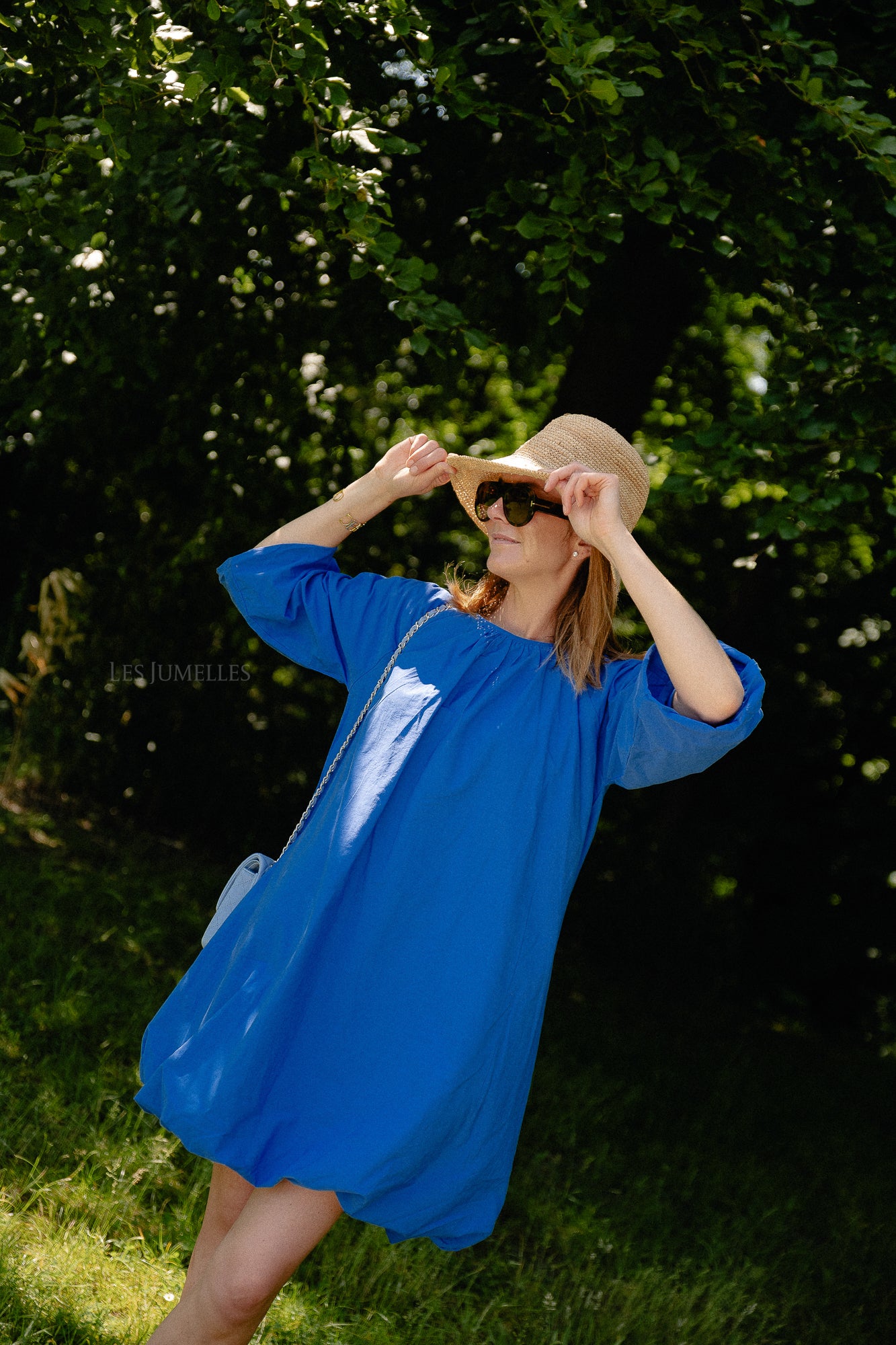 YASBobbie LS dress dazzling blue