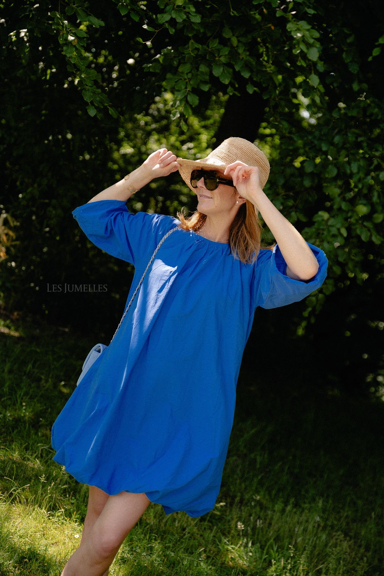 YASBobbie LS dress dazzling blue
