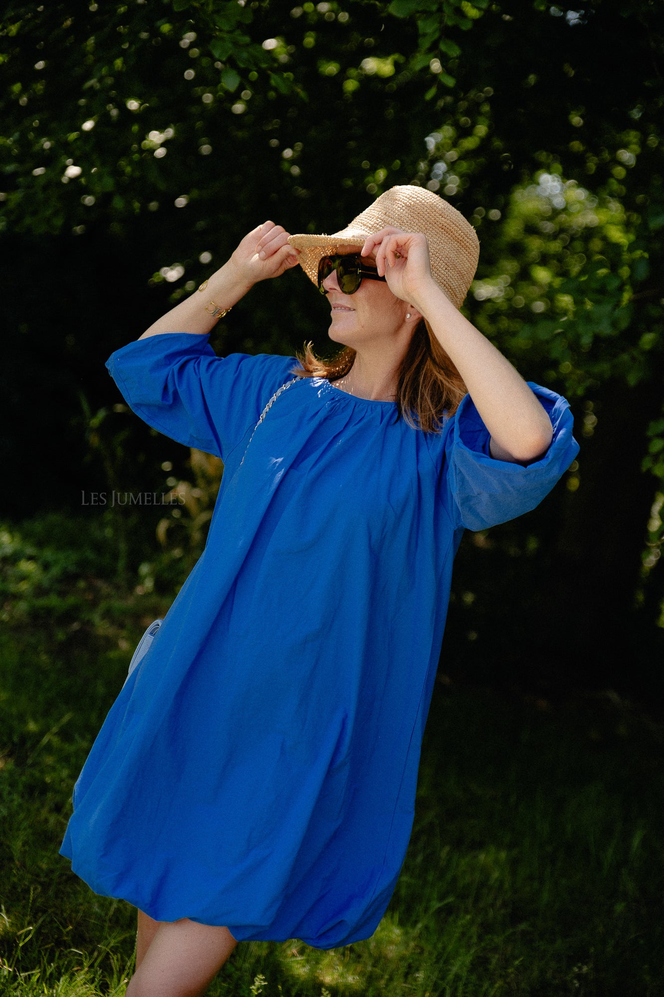 YASBobbie LS dress dazzling blue