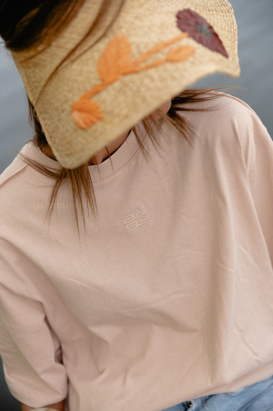 Les Jumelles GZAnvi T-shirt rose dust