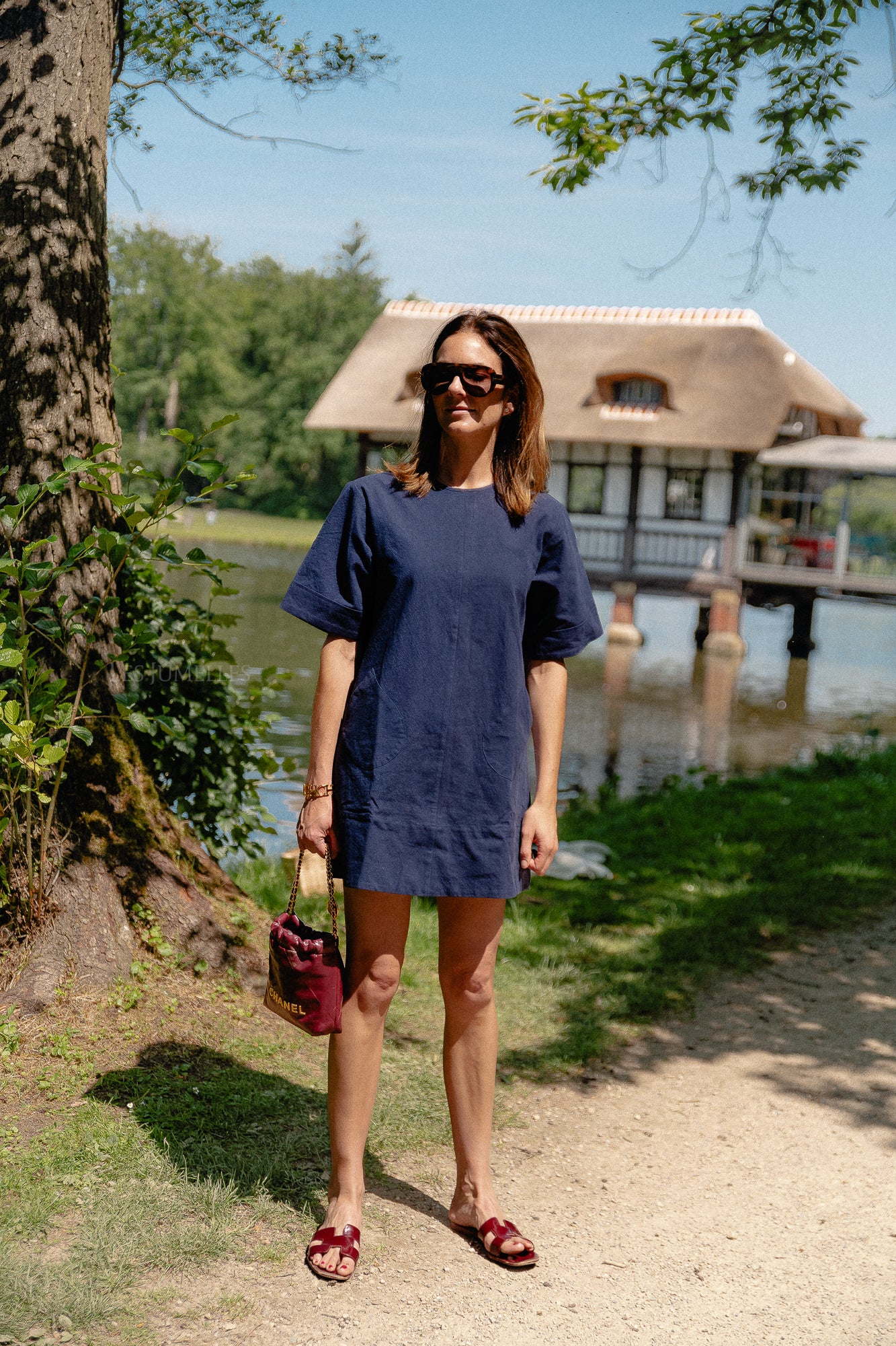 Valerie Kurzkleid Marineblau