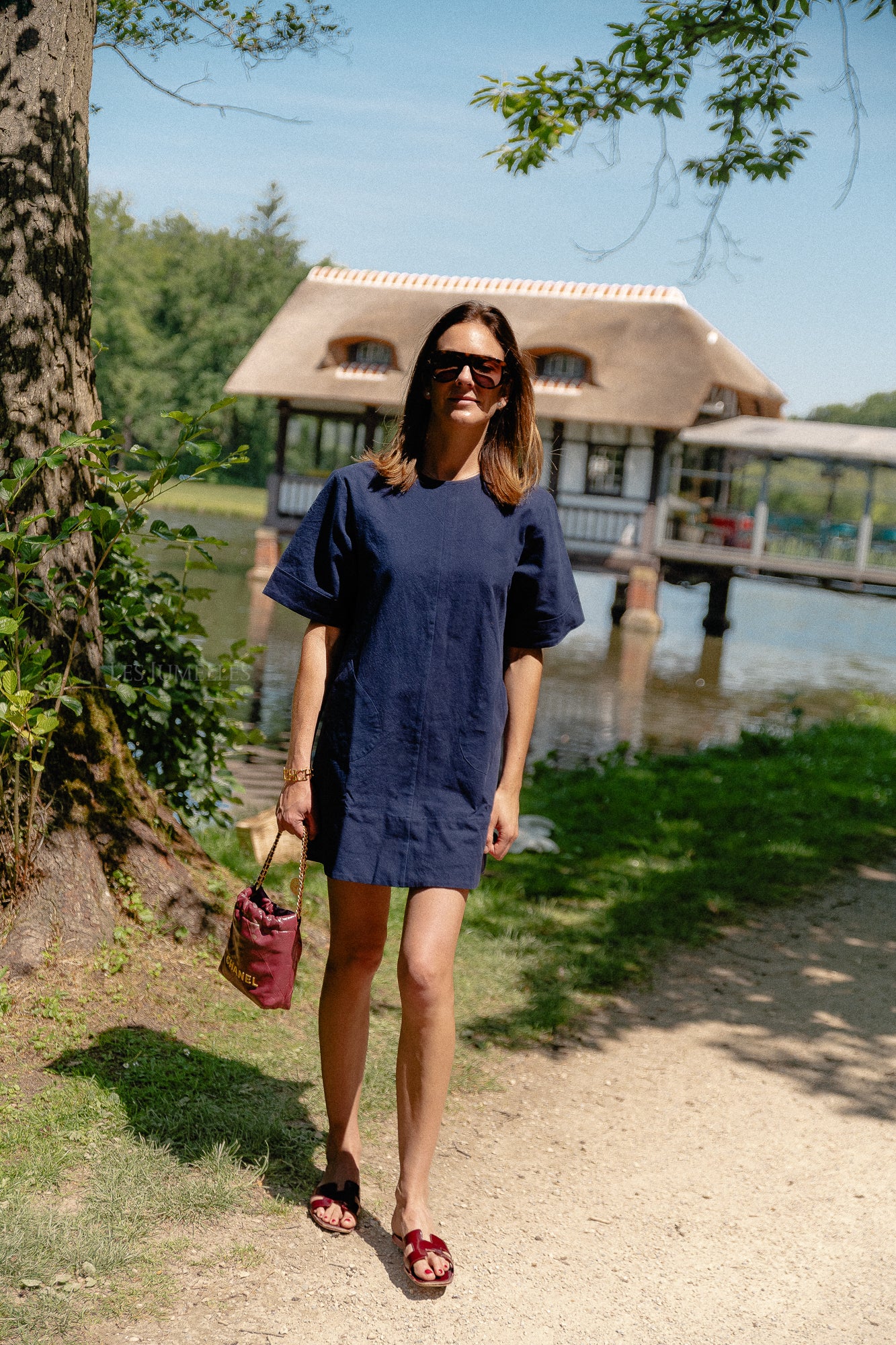 Valerie Kurzkleid Marineblau