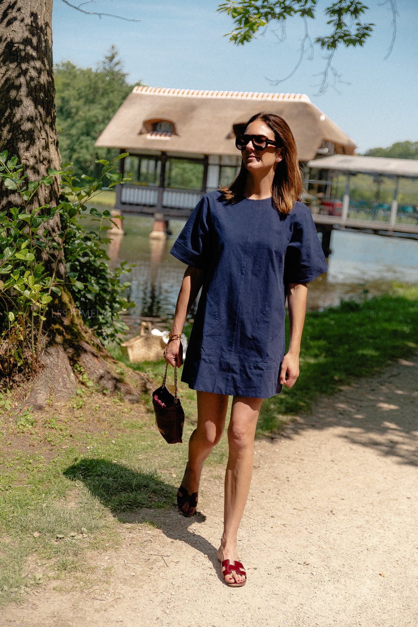 Valerie Kurzkleid Marineblau