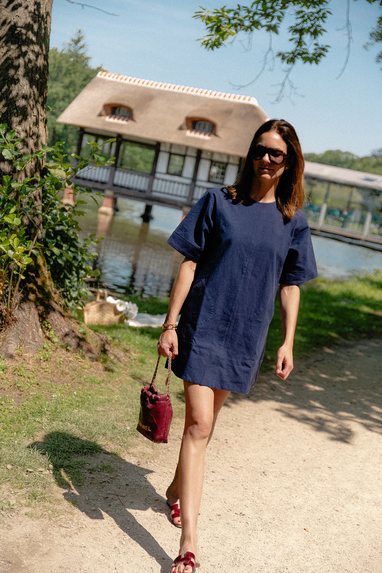 Valerie Kurzkleid Marineblau
