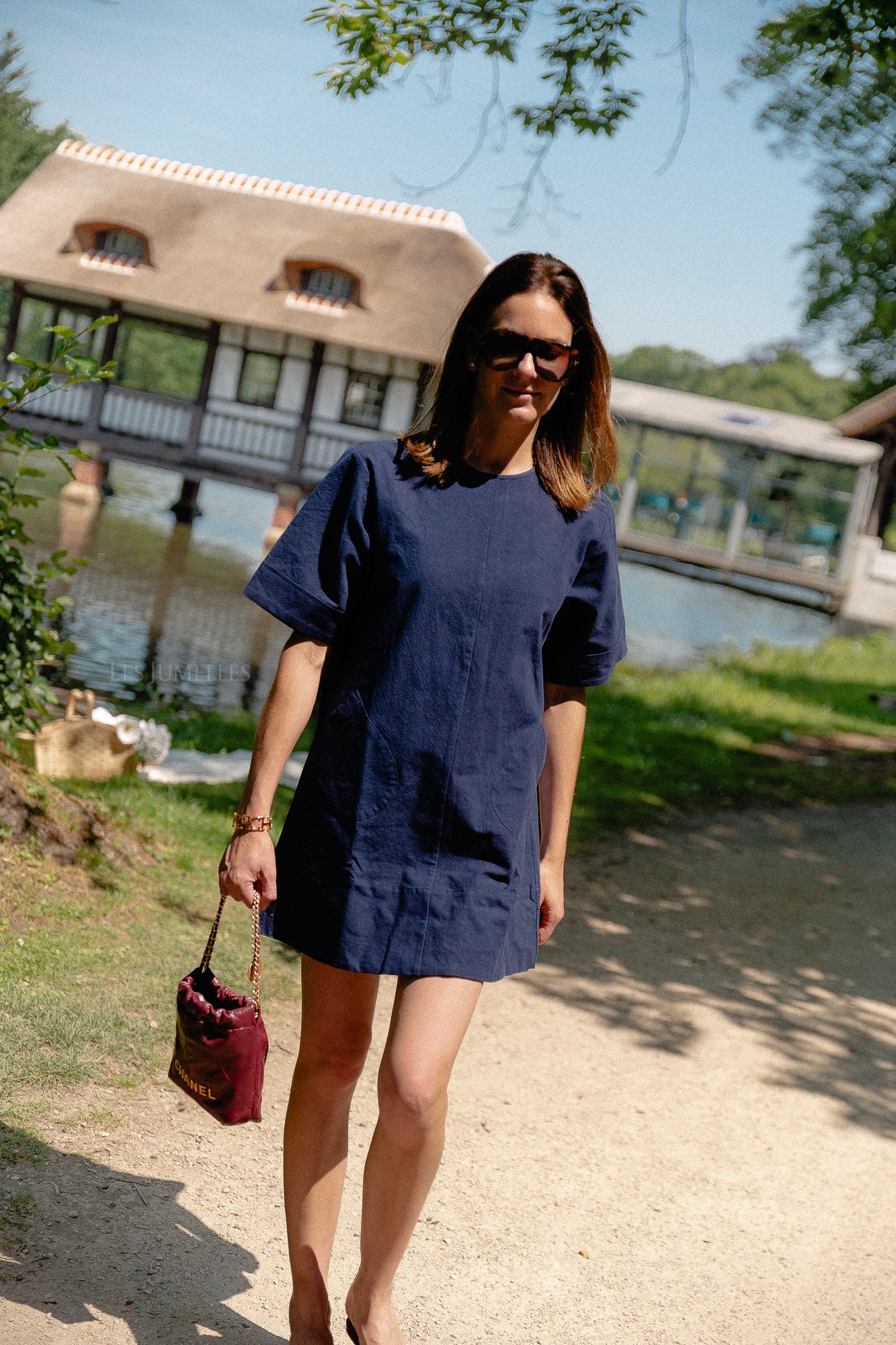 Valerie Kurzkleid Marineblau