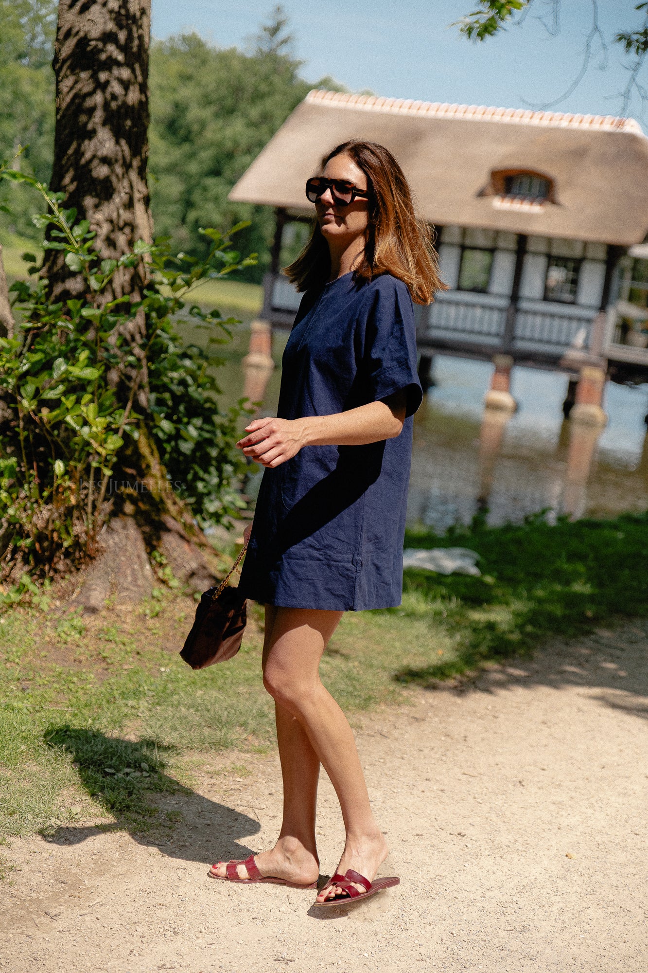 Valerie Kurzkleid Marineblau