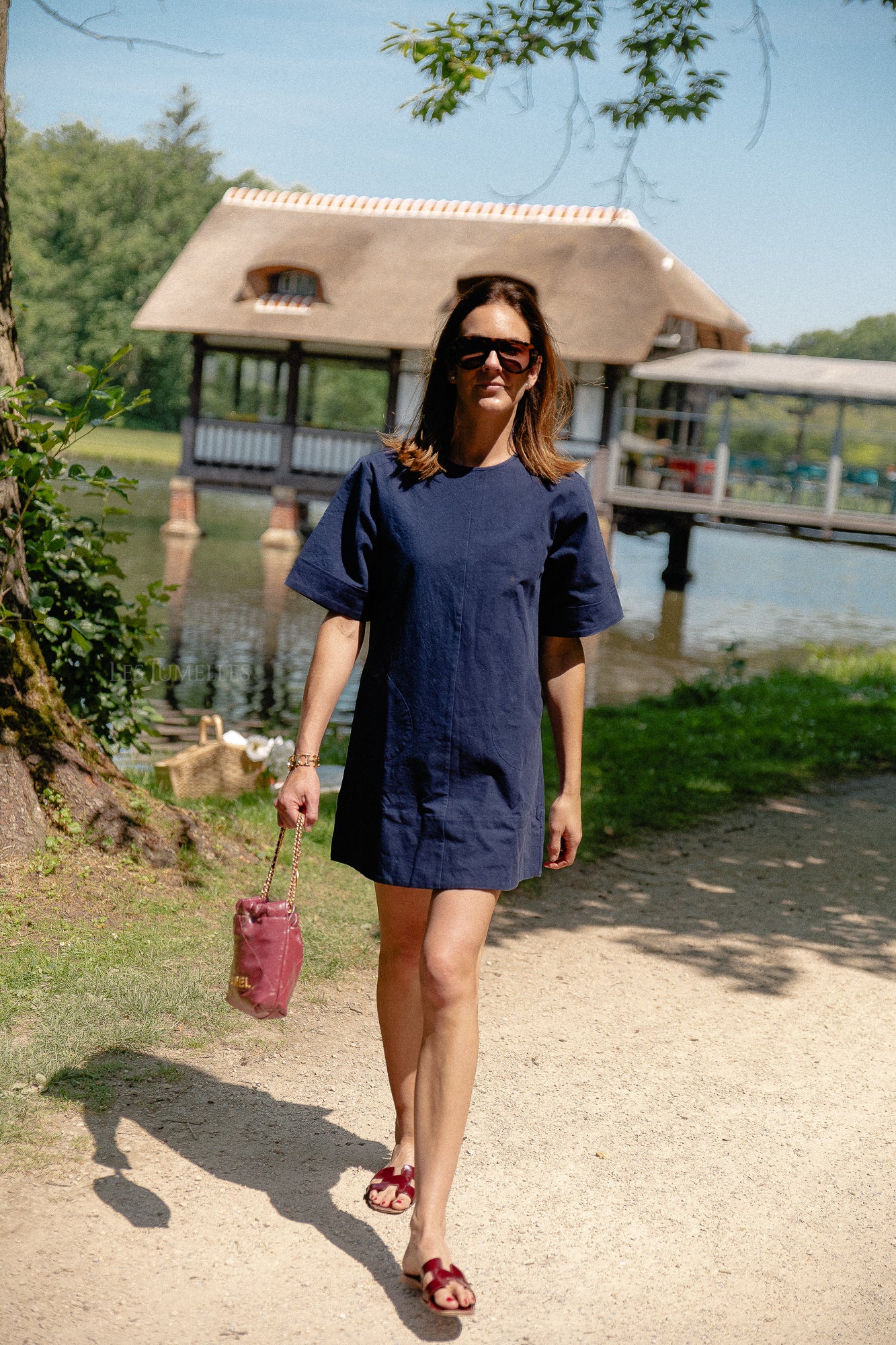 Valerie Kurzkleid Marineblau