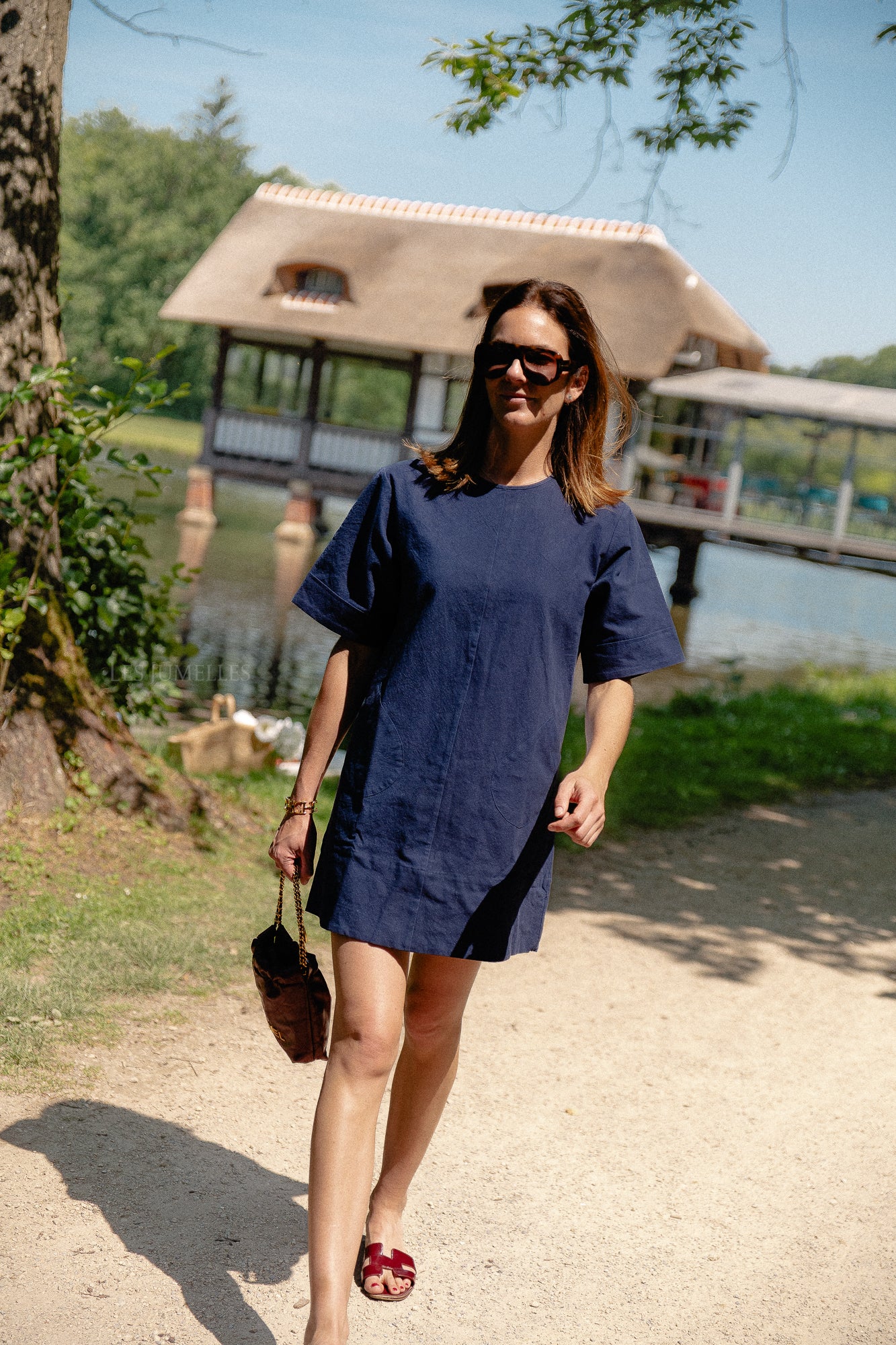 Valerie Kurzkleid Marineblau