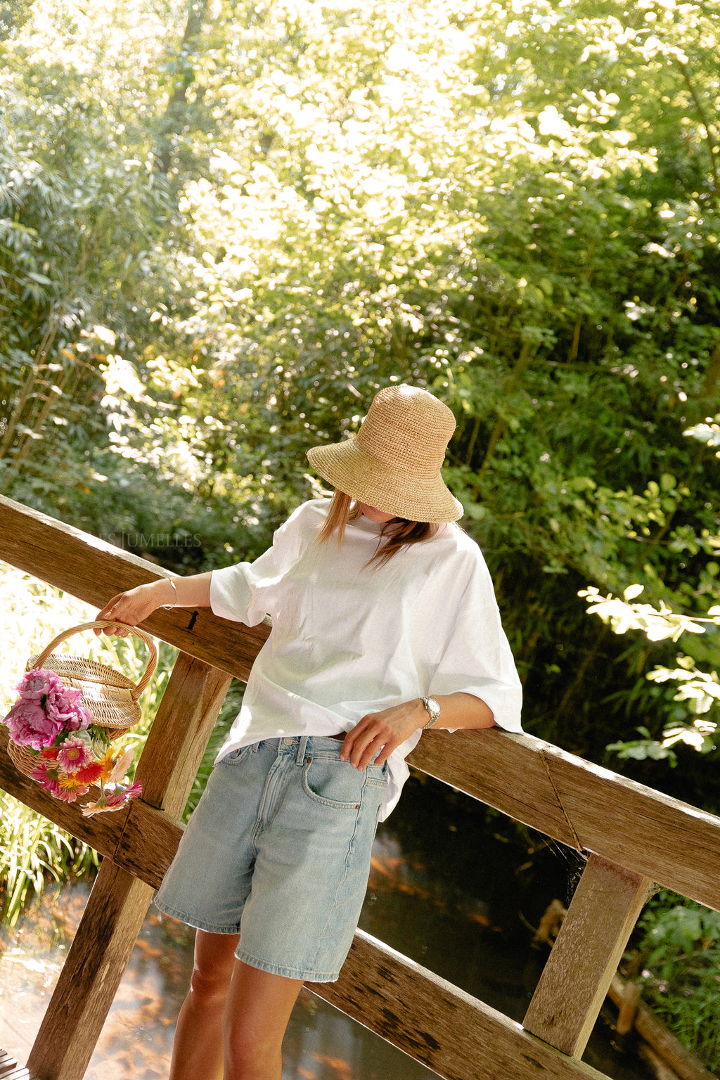 SLFColwoman 2/4 oversized tee bright white
