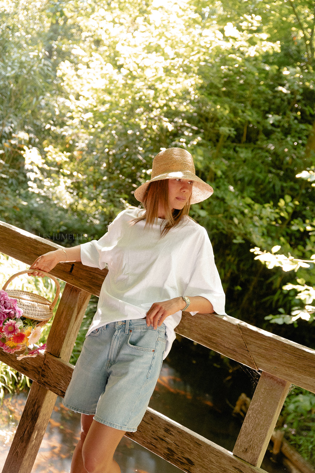 SLFColwoman 2/4 oversized tee bright white