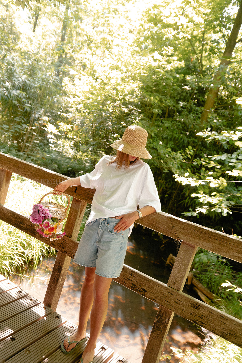 SLFColwoman 2/4 oversized tee bright white