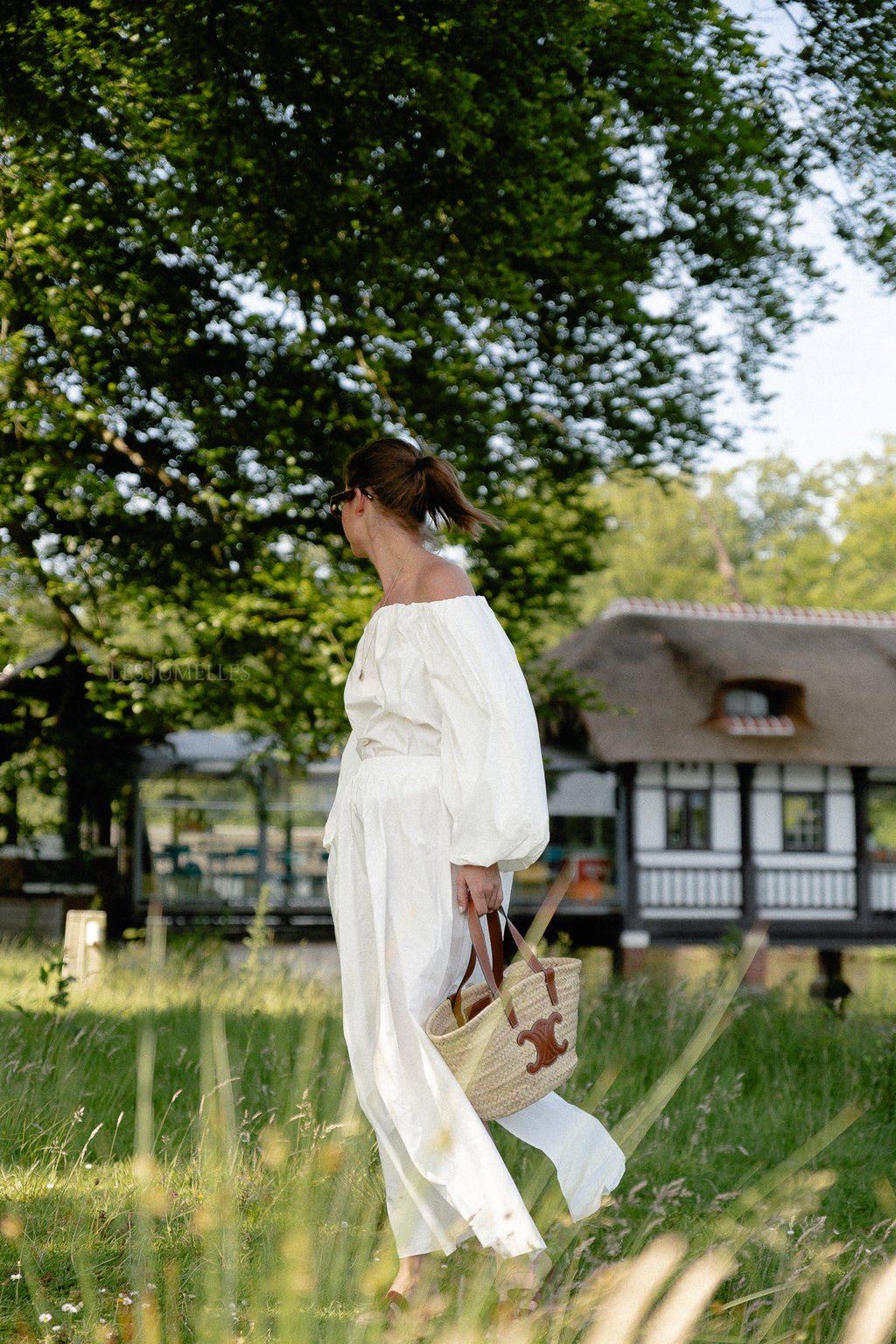 Fran off shoulder blouse white