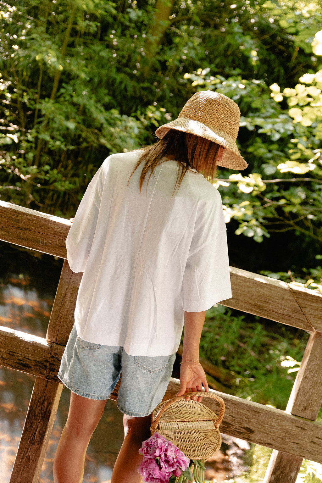 SLFColwoman 2/4 oversized tee bright white
