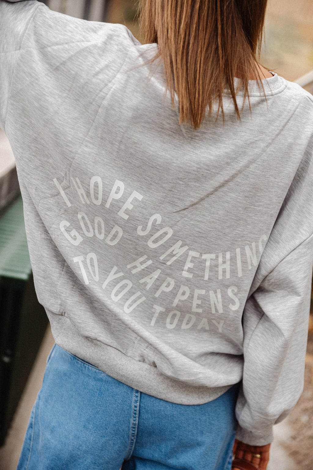 Quelque chose de bon pull gris