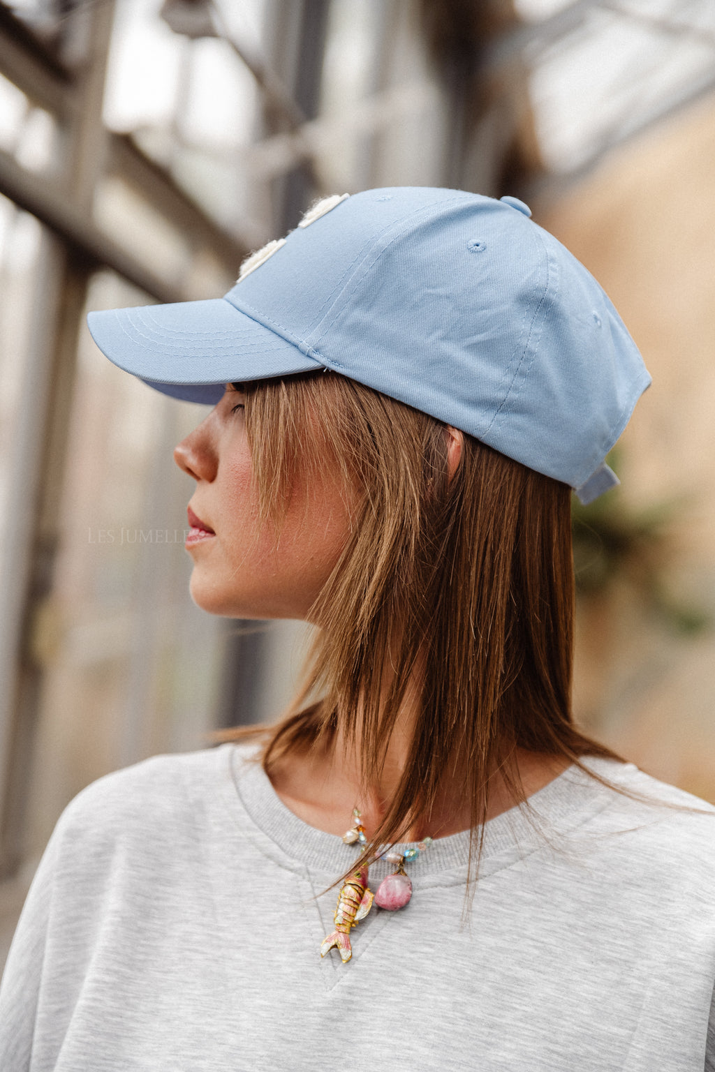 'C' Cap Denim himmelblau