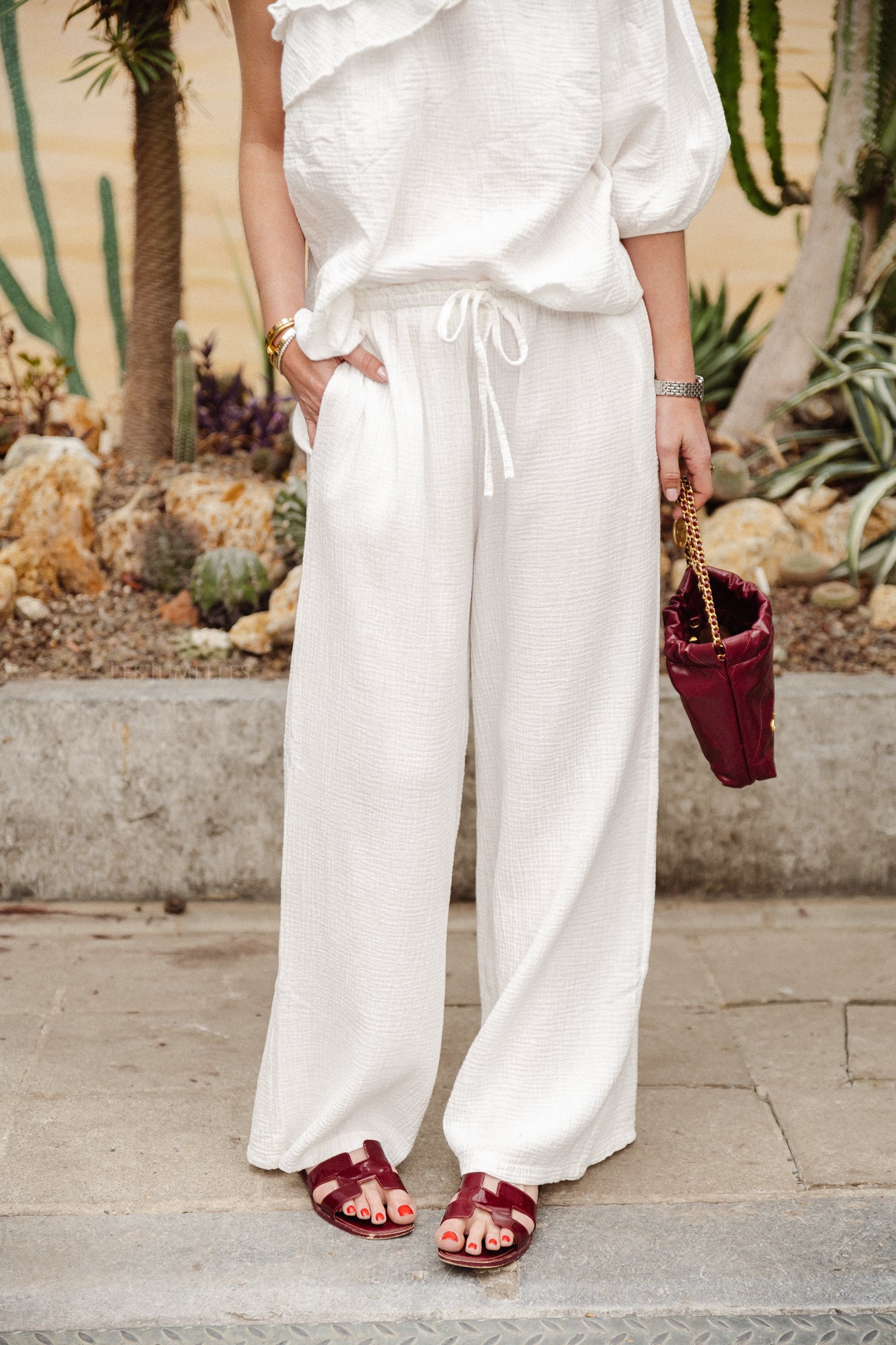 Nomie trousers white