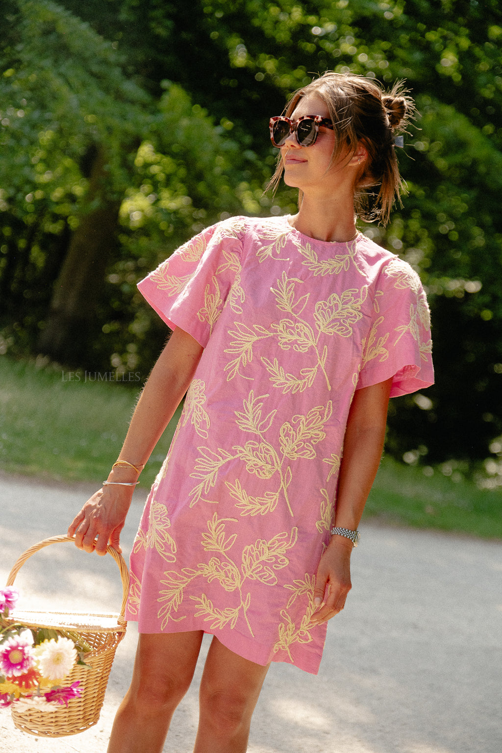 YasConea SS dress sachet pink/lemonade
