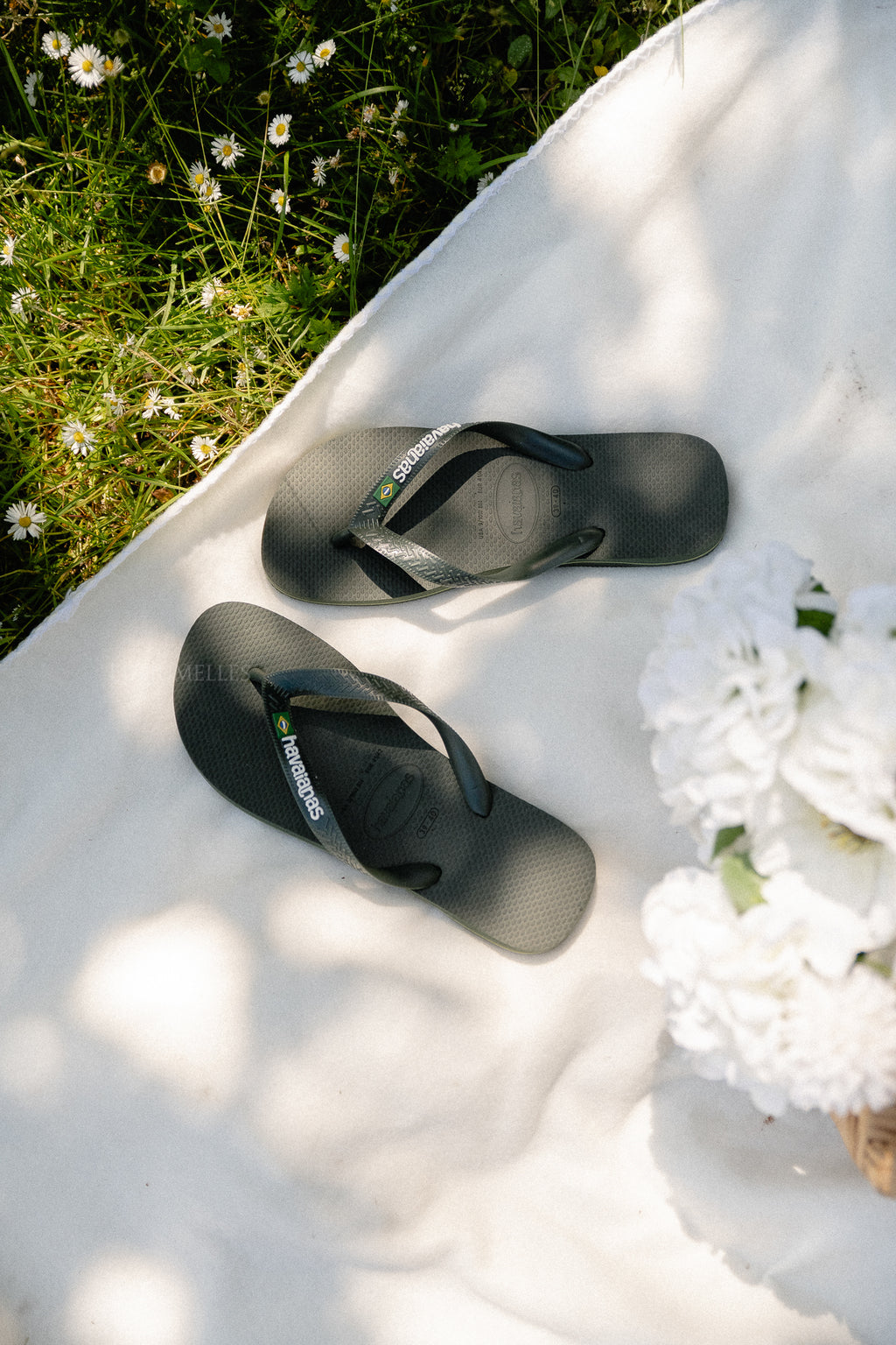 Havaianas brasil logo olive green