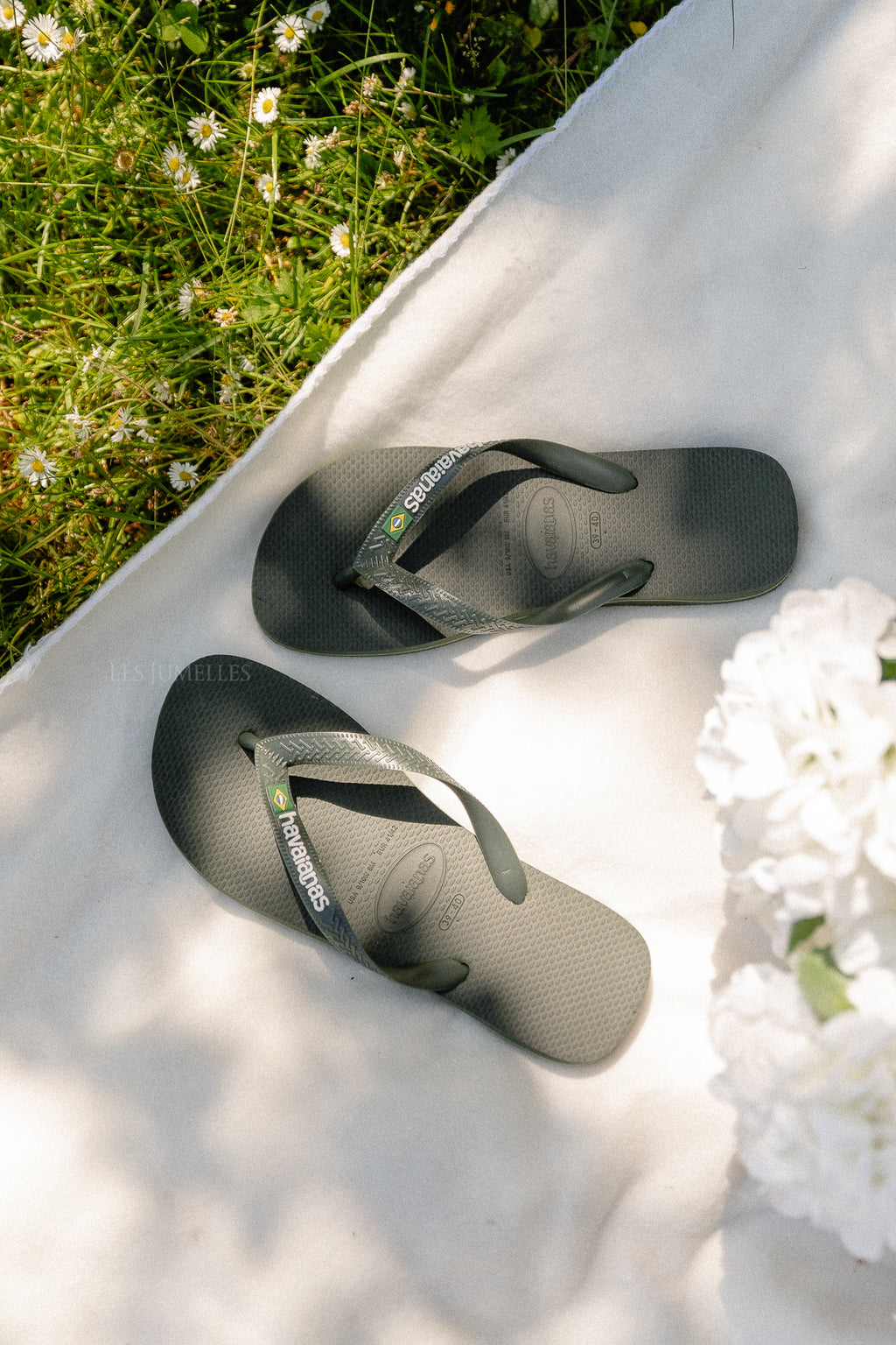 Havaianas brasil logo olive green