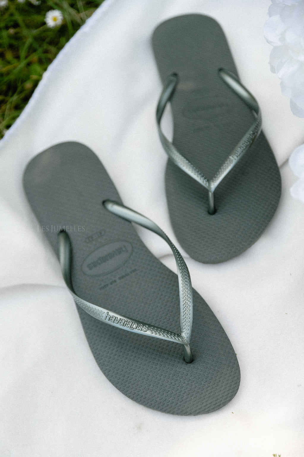 Havaianas slim fit olive green