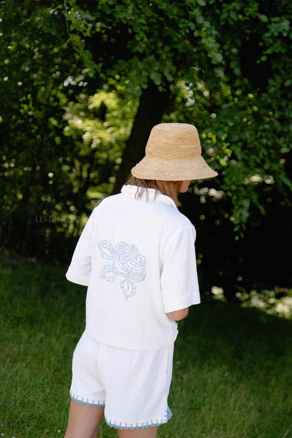 Rosalie terry shorts white/blue