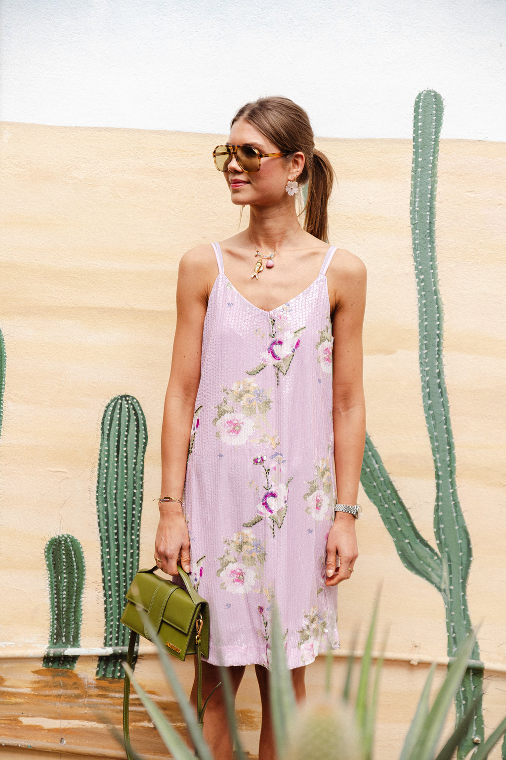 YASElodie SL robe rose fumée