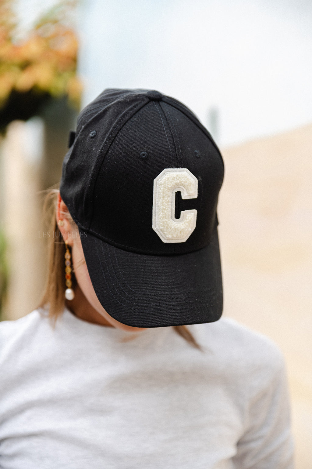 Casquette 'C' noire