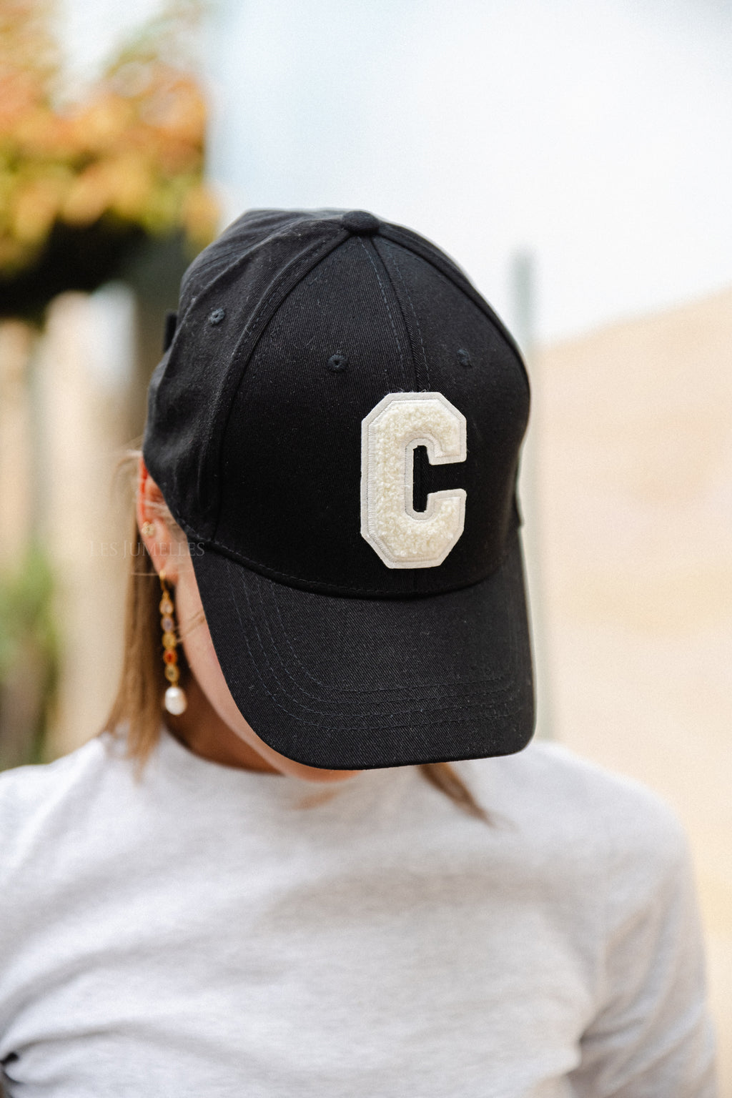 Casquette 'C' noire