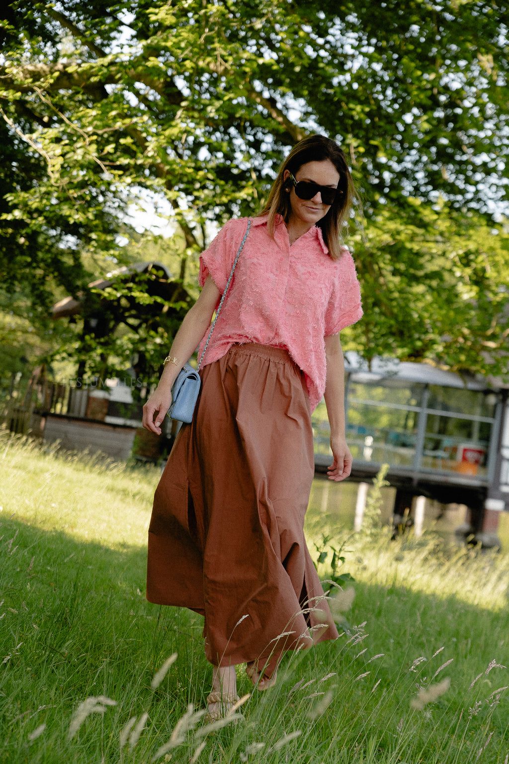 ROUKyoto SS shirt peach blossom